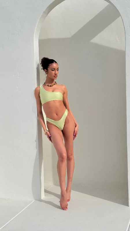 High Leg Soiree Bikini Bottom High-waisted two-piece bikini, Vintage style, Comfortable, Sexy