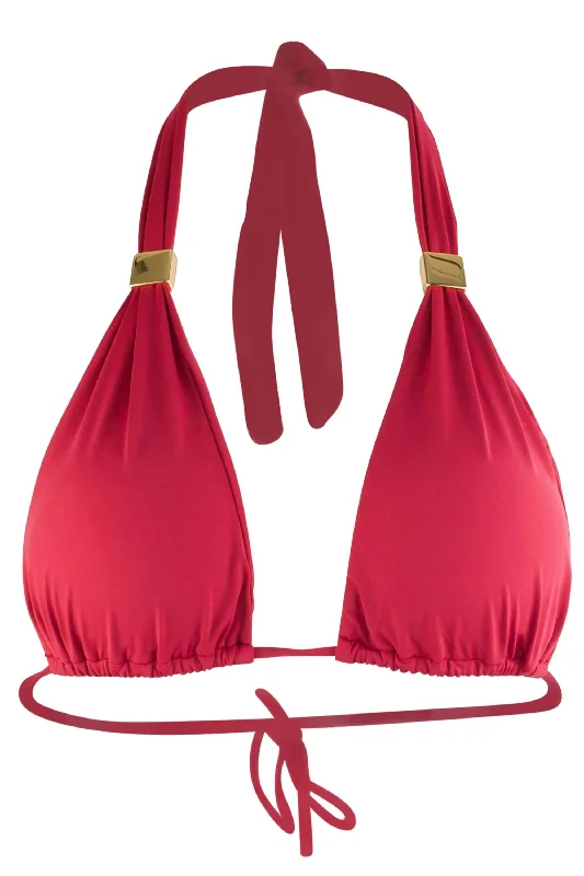 Nina Halter Bikini Top with Pads - Terracotta Sexy two-piece, Trendy, Comfortable, Vibrant Nina Halter Bikini Top with Pads - Terracotta Sexy two-piece, Trendy, Comfortable, Vibrant