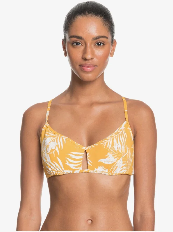 Printed Beach Classics D-Cup Bralette Bikini Top - Mineral Yellow Lirely S Drawstring bikini, Adjustable, Comfortable, Trendy Printed Beach Classics D-Cup Bralette Bikini Top - Mineral Yellow Lirely S Drawstring bikini, Adjustable, Comfortable, Trendy
