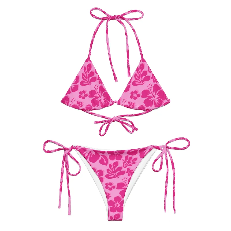 Raspberry Pinks Hawaiian Flowers String Bikini Sporty bikini, Athletic, Comfortable, Sexy Raspberry Pinks Hawaiian Flowers String Bikini Sporty bikini, Athletic, Comfortable, Sexy