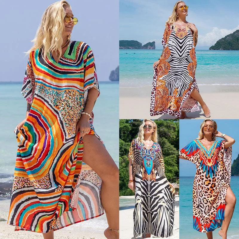 Rayon Printed Robe Seaside Holiday Sun Protection Shirt Beach Dress Bikini Thong bikini bottom, Sexy, Comfortable, Trendy Rayon Printed Robe Seaside Holiday Sun Protection Shirt Beach Dress Bikini Thong bikini bottom, Sexy, Comfortable, Trendy