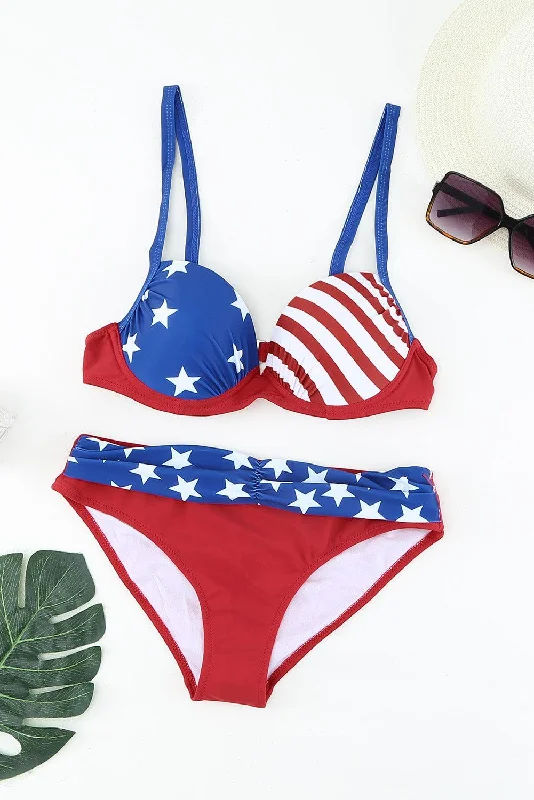 Ruched Bikini Set High-neck bikini, Chic, Sexy, Swimwear