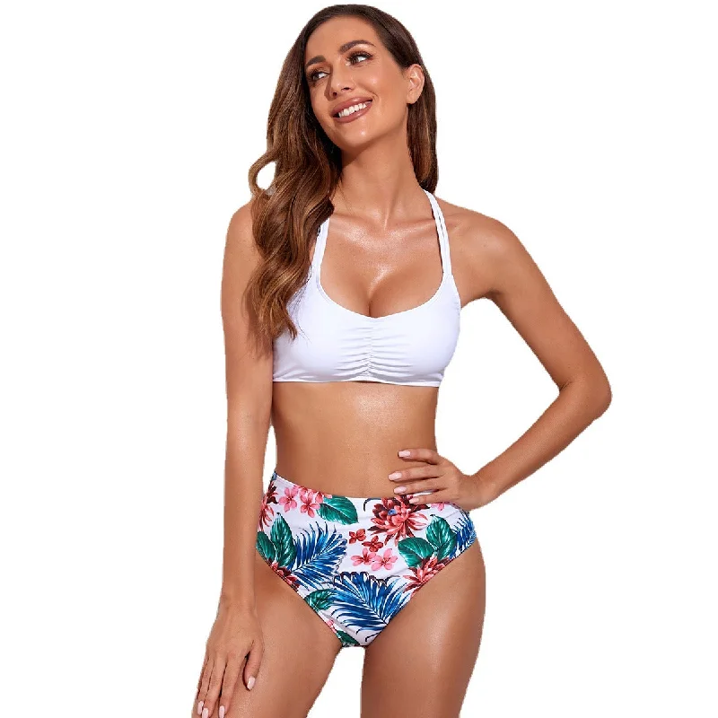 Sexy Halter Two Pieces Bikini for Women Crochet bikini, Bohemian style, Sexy, Comfortable