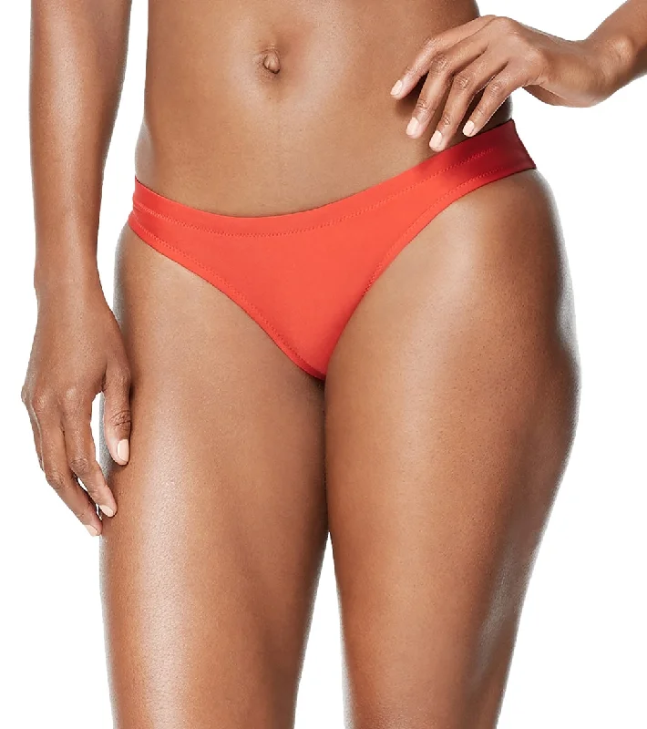 Speedo Women's Solid Cheeky Hipster Bikini Bottom Red Plunge front bikini, Deep-V, Sexy, Trendy Speedo Women's Solid Cheeky Hipster Bikini Bottom Red Plunge front bikini, Deep-V, Sexy, Trendy