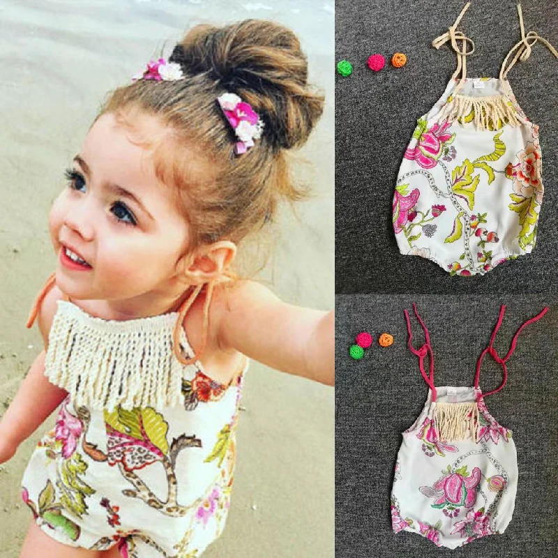 Maxbell Baby Girls Floral Romper Bodysuit Jumpsuit Outfits Sunsuit 0-6 MonthsStyle 1 Satin wrap jumpsuit, Trendy, Elegant, Chic