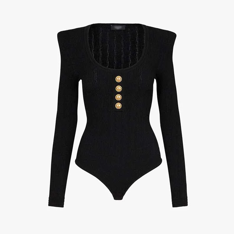 Women Ribbed Black Long Sleeve Bodysuit Tops One Piece Bodycon Jumpsuit Sleeveless wide leg jumpsuit, Summer, Fashionable, Comfortable Women Ribbed Black Long Sleeve Bodysuit Tops One Piece Bodycon Jumpsuit Sleeveless wide leg jumpsuit, Summer, Fashionable, Comfortable