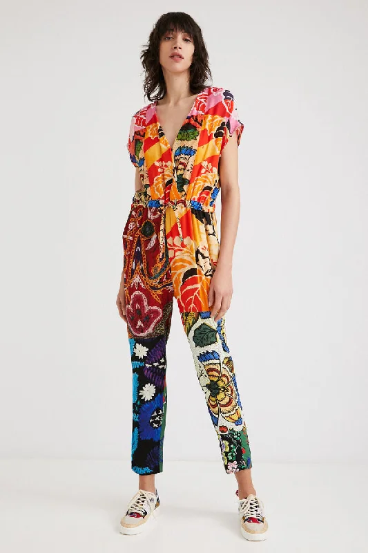 Desigual Wrap Jumpsuit Designed by M.Christian Lacroix Vintage jumpsuit, Retro style, Fashionable, Trendy Desigual Wrap Jumpsuit Designed by M.Christian Lacroix Vintage jumpsuit, Retro style, Fashionable, Trendy