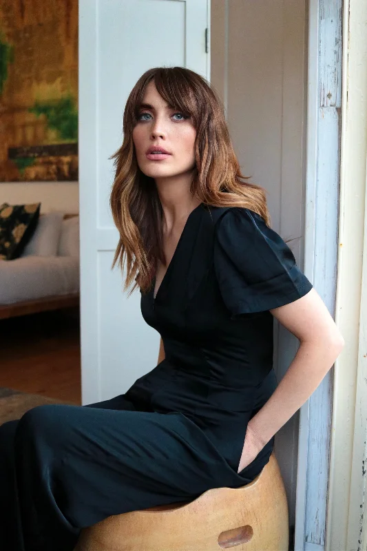 Traffic People Clan Jumpsuit-Black-CBT12777018 Belted jumpsuit, Fashionable, Comfortable, Casual Traffic People Clan Jumpsuit-Black-CBT12777018 Belted jumpsuit, Fashionable, Comfortable, Casual