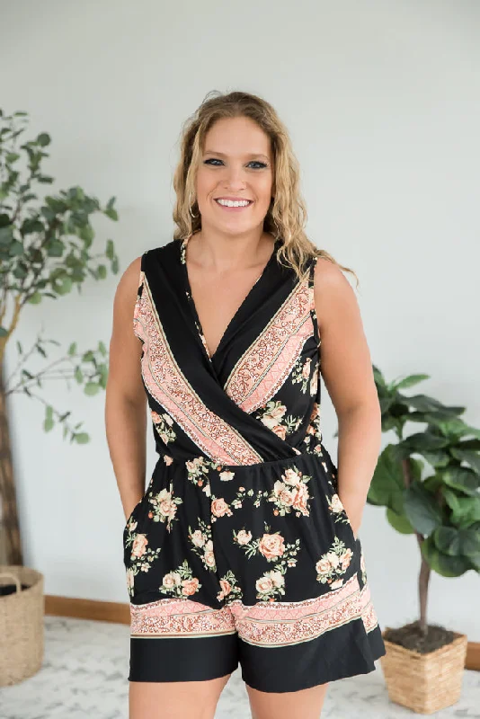 Be Good To Yourself Romper Wide-leg black jumpsuit, Elegant, Comfortable, Street style Be Good To Yourself Romper Wide-leg black jumpsuit, Elegant, Comfortable, Street style