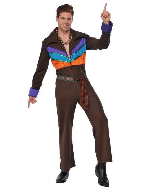 Hippie 70's Guy Costume Jumpsuit Jumpsuit with bow, Feminine, Chic, Elegant