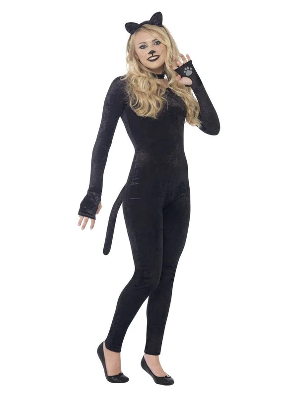 Cat Costume for Teenagers Black Jumpsuit Formal jumpsuit, Chic, Sleek, Elegant