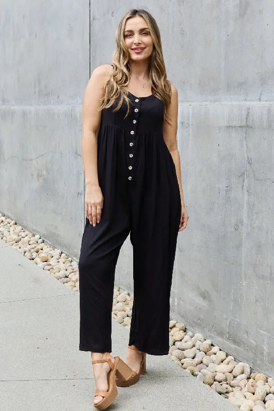 HEYSON All Day Wide Leg Button Down Jumpsuit in Black Lace jumpsuit, Elegant, Feminine, Chic HEYSON All Day Wide Leg Button Down Jumpsuit in Black Lace jumpsuit, Elegant, Feminine, Chic