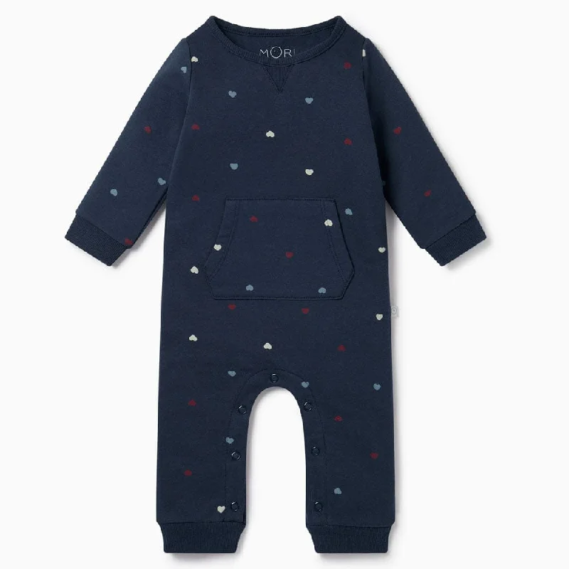 Hearts Kangaroo Pocket Jumpsuit Polka dot jumpsuit, Playful print, Trendy, Fashionable Hearts Kangaroo Pocket Jumpsuit Polka dot jumpsuit, Playful print, Trendy, Fashionable